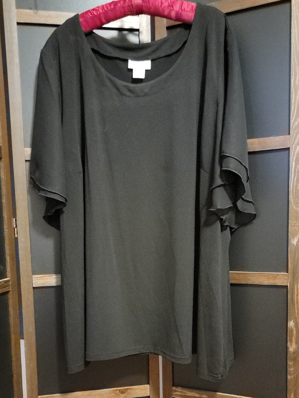 Avenue Black Crewneck Top
